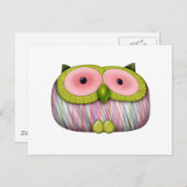 Carte Postale chouette de moutarde (Devant / Derrière)