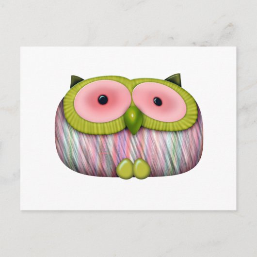 Carte Postale chouette de moutarde (Devant)