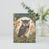 Carte Postale Chouette du Cottagecore (Debout devant)