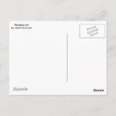 Carte Postale Chouette endormie (Dos)