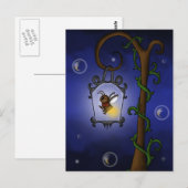 Carte Postale chouette luciole (Devant / Derrière)