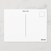 Carte Postale Chouette lune (Dos)