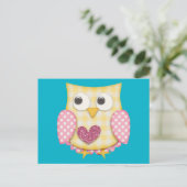 Carte Postale Chouette mignonne (Debout devant)