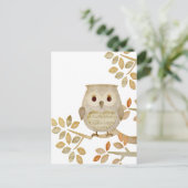 Carte Postale Chouette musicale (Debout devant)