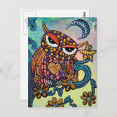 Carte Postale Chouette mystique (Devant / Derrière)