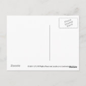 Carte postale Chouette neige vintage (Dos)
