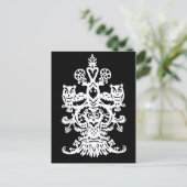 Carte Postale Chouette noir creux (Debout devant)