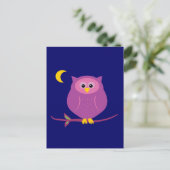 Carte Postale Chouette pourpre (Debout devant)