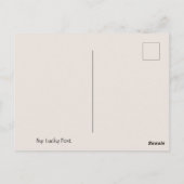 Carte postale Chouette souriante (Dos)