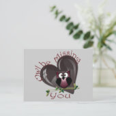 Carte Postale Chouette vous manque cadeaux (Debout devant)