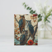 Carte Postale Chouettes Vintages (Debout devant)