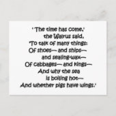 Carte Postale Choux de morse (Devant)