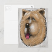Carte Postale Chow Chow (Devant / Derrière)