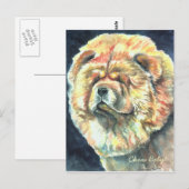 Carte Postale Chow Chow (Devant / Derrière)