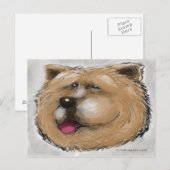Carte Postale Chow Chow (Devant / Derrière)