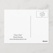 Carte postale Chow Chow Dog Art (Dos)