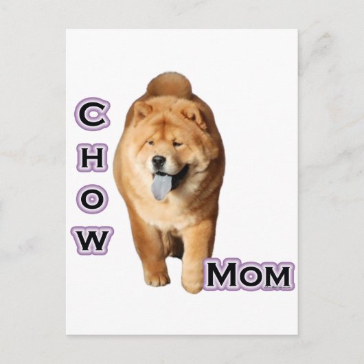 Carte Postale Chow Chow Maman 4 (Devant)