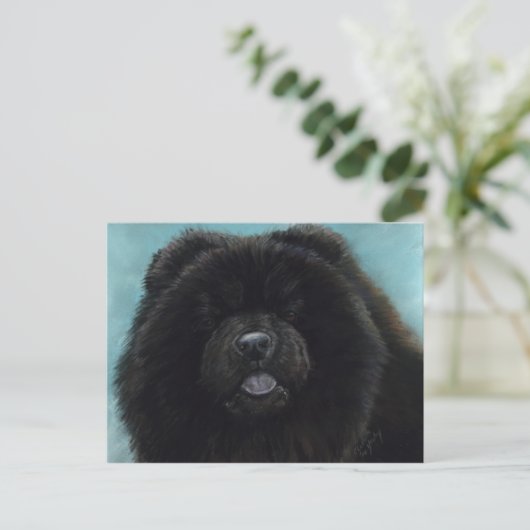 Carte postale Chow Chow Original Chien Art (Debout devant)