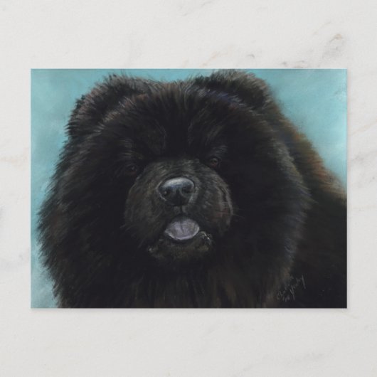 Carte postale Chow Chow Original Chien Art (Devant)