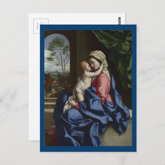 Carte Postale Chrétien Child Embracing His Mother (Devant / Derrière)