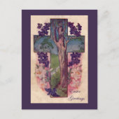 Carte postale chrétienne Croix et Arbre (Devant)