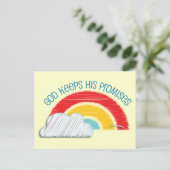 Carte postale chrétienne : Dieu tient ses promesse (Debout devant)