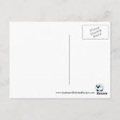 Carte postale chrétienne : Le Seigneur est mon ber (Dos)