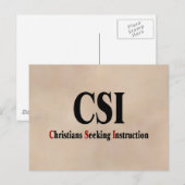 Carte Postale Chrétiens CSI (Devant / Derrière)
