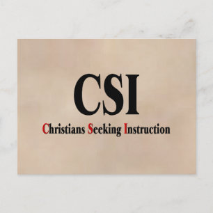 Carte Postale Chrétiens CSI