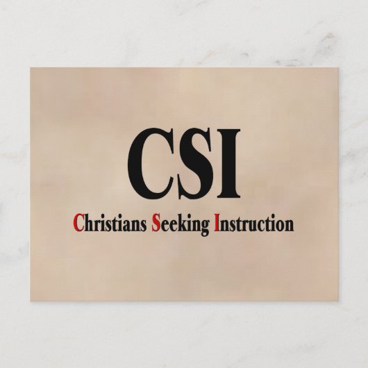 Carte Postale Chrétiens CSI (Devant)