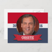 CARTE POSTALE CHRIS CHRISTIE 2016 (Devant / Derrière)