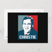 CARTE POSTALE CHRIS CHRISTIE POSTER (Devant / Derrière)