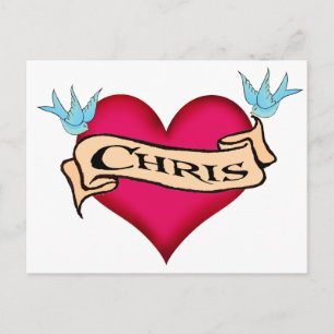 Carte Postale Chris - T-shirts et cadeaux personnalisés pour tat
