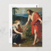 Carte Postale Christ apparait à Marie-Madeleine par Rubens (Devant / Derrière)