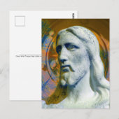 Carte Postale Christ avec auréole de tracteur 2005 Art informati (Devant / Derrière)