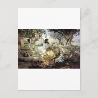 Carte Postale Christ avec Martha et Maria vers 1886