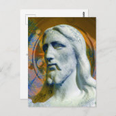 Carte Postale Christ Avec Tracteur Halo 2005 Computer Art. (Devant / Derrière)