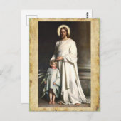 Carte Postale Christ bénit le petit enfant (Devant / Derrière)