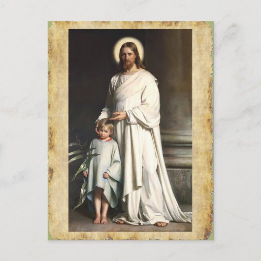 Carte Postale Christ bénit le petit enfant (Devant)