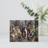 Carte Postale Christ chasser les commerçants du temple (Debout devant)
