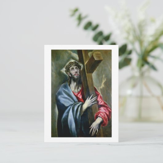 Carte Postale Christ Clasping the Cross, 1600-10 (huile sur toil (Debout devant)