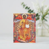 Carte Postale Christ dans la gloire orthodoxe icône chrétienne o (Debout devant)