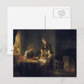 Carte Postale Christ dans la Maison de Martha et Marie (Devant / Derrière)