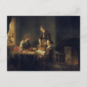 Carte Postale Christ dans la Maison de Martha et Marie