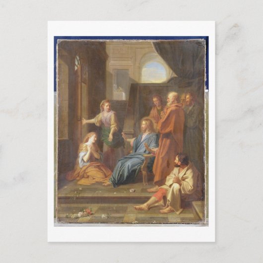 Carte Postale Christ dans la Maison de Martha et Marie (Devant)