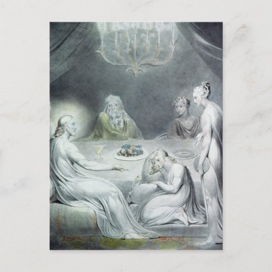 Carte Postale Christ dans la Maison de Martha et Marie (Devant)