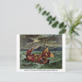 Carte Postale Christ Dans La Mer De Galilée Par Eugene Delacroix (Debout devant)