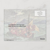 Carte Postale Christ Dans La Mer De Galilée Par Eugene Delacroix (Dos)