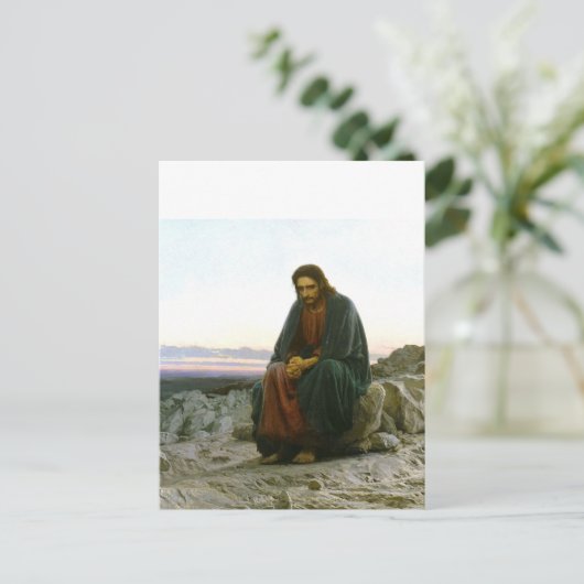 Carte Postale Christ dans le désert (Debout devant)