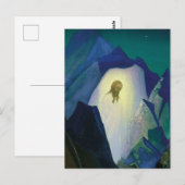 Carte Postale «Christ dans le désert» de Nicholas Roerich (Devant / Derrière)